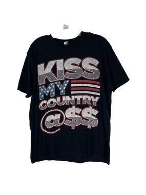 Blake Shelton Tour Tshirt Kiss My Country @ss Band Concert Mens Large Black